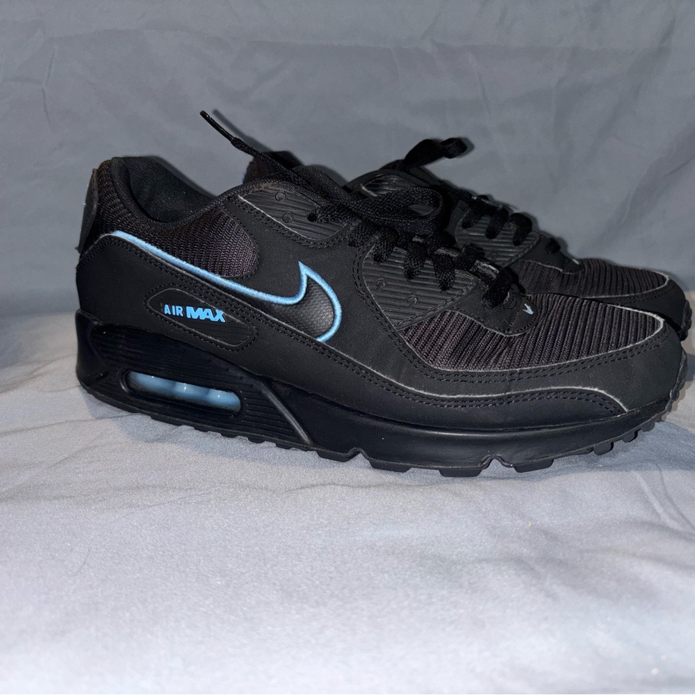 NIKE Air Max 90 Men's  black and University blue size 11